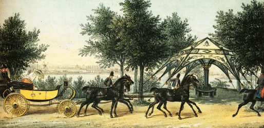Das Zelt im Park Klein-Glienicke, um 1840, Franz Krüger